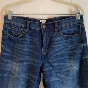 J. Crew mid-rise stretch straight leg jeans